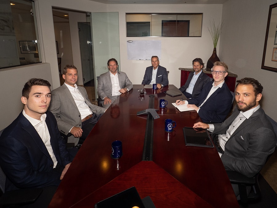 CenterPoint Strategies financial team in the board room